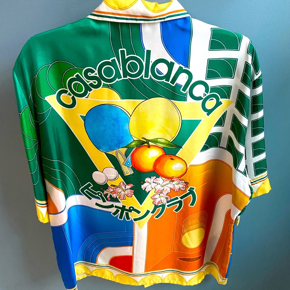 Casablanca Silk Shirt. Size Large